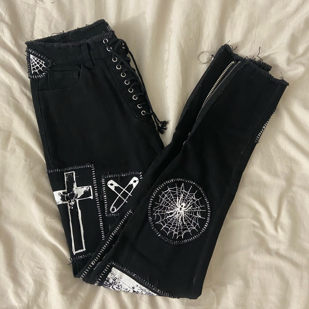 Dolls Kill Patch Jeans - image 2